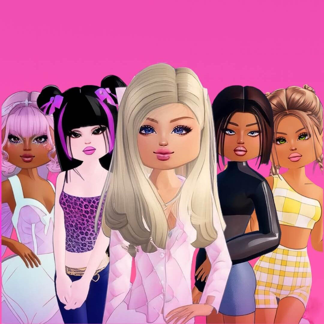 Dress To Impress Diaries Chloe and her friends Image of the Dress To Impress Diaries five characters Chloe Poppy Skye Teagan and Riley
